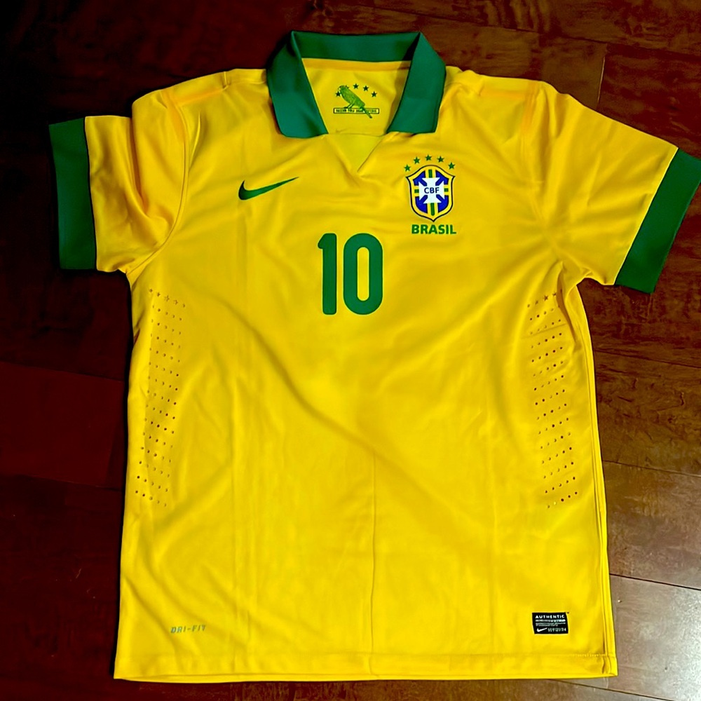 Nike Brazil Brasil Authentic Soccer Jersey - Size L